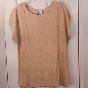 Women's Tan Textured Top